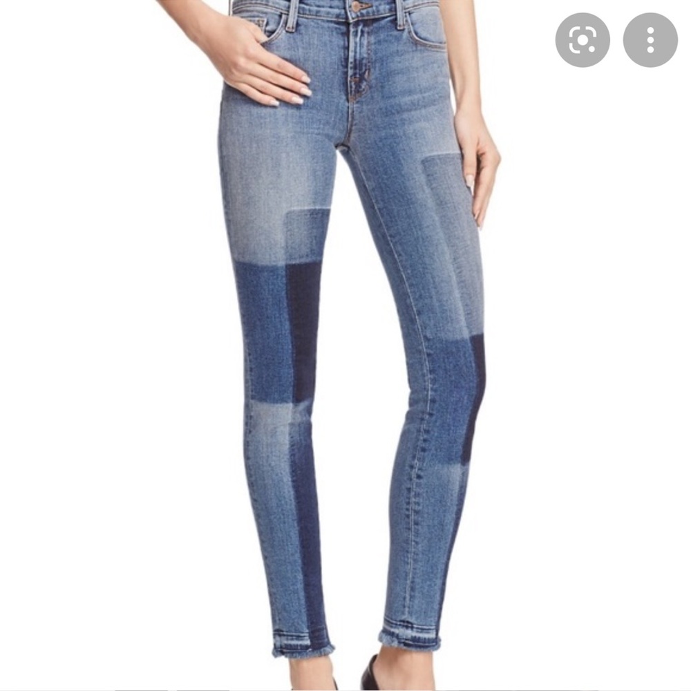 J Brand patchwork jeans